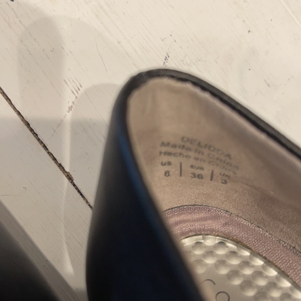 Com+sens Black Leather Delidda Ballet Flat - Picture 8 of 8